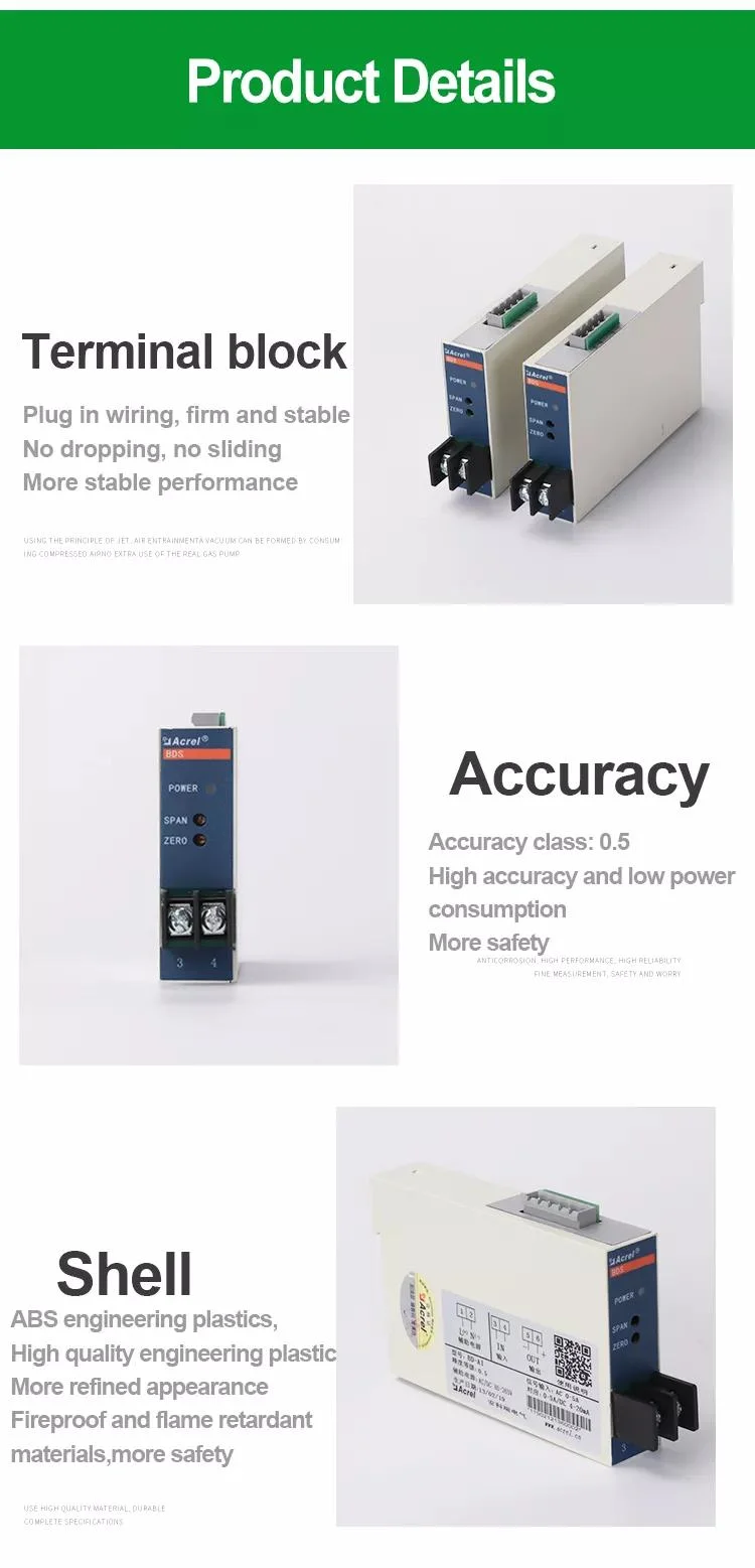 Bd Series Single Phase Direct Current Power Transducer