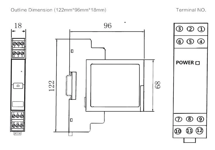 Glc 0-10V 4-20mA DC Current Signal Isolator Low Cost Analog Signal Isolation