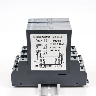 Analógico 0-10V Isolador de sinal DC 24V Conversor de sinal 1 entrada 1 saída