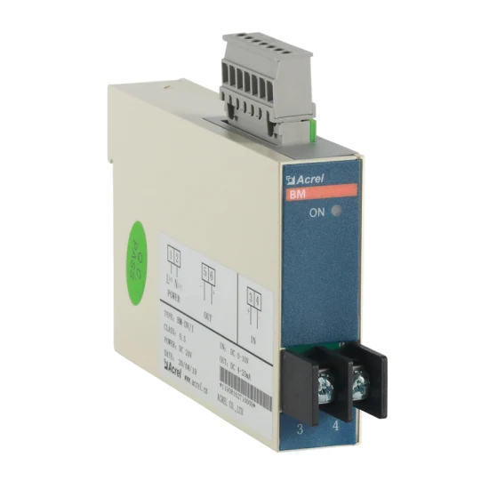 Isolador de corrente de sinal CC analógico Acrel Bm-Di/II com saída de 2-20 mA Isolador de corrente de trilho DIN