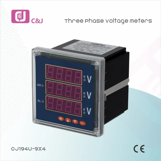 Cj194u-9X1 Medidor de tensão AC Medidor de energia da rede elétrica Medidor de tensão monofásica