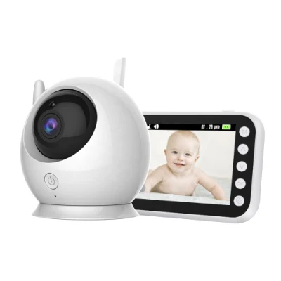 Monitor de bebê colorido 2.4G sem fio LCD de 4,3 polegadas Conversa bidirecional com visão noturna Monitor de temperatura Monitor de bebê