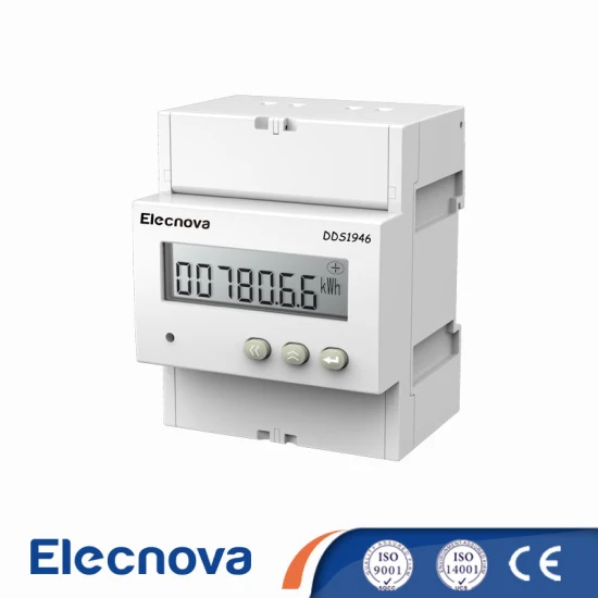 Ddsy1946A 90*90*68mm Classe 0.5s DIN Montado em Trilho Tarifário AC Digital Monofásico Kwh Medidor de Energia Elétrica