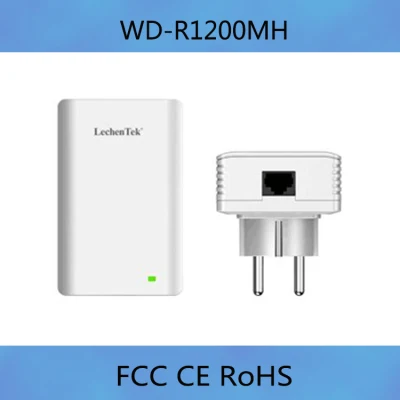 1200 Mbps com receptor de vídeo PLC Powerline para casa ou escritório